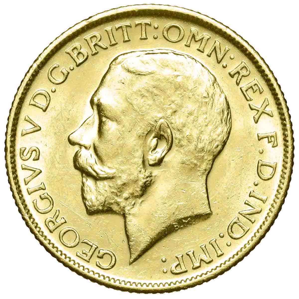 George V 1915M Gold Sovereign Extremely Fine-about Uncirculated - Image 2