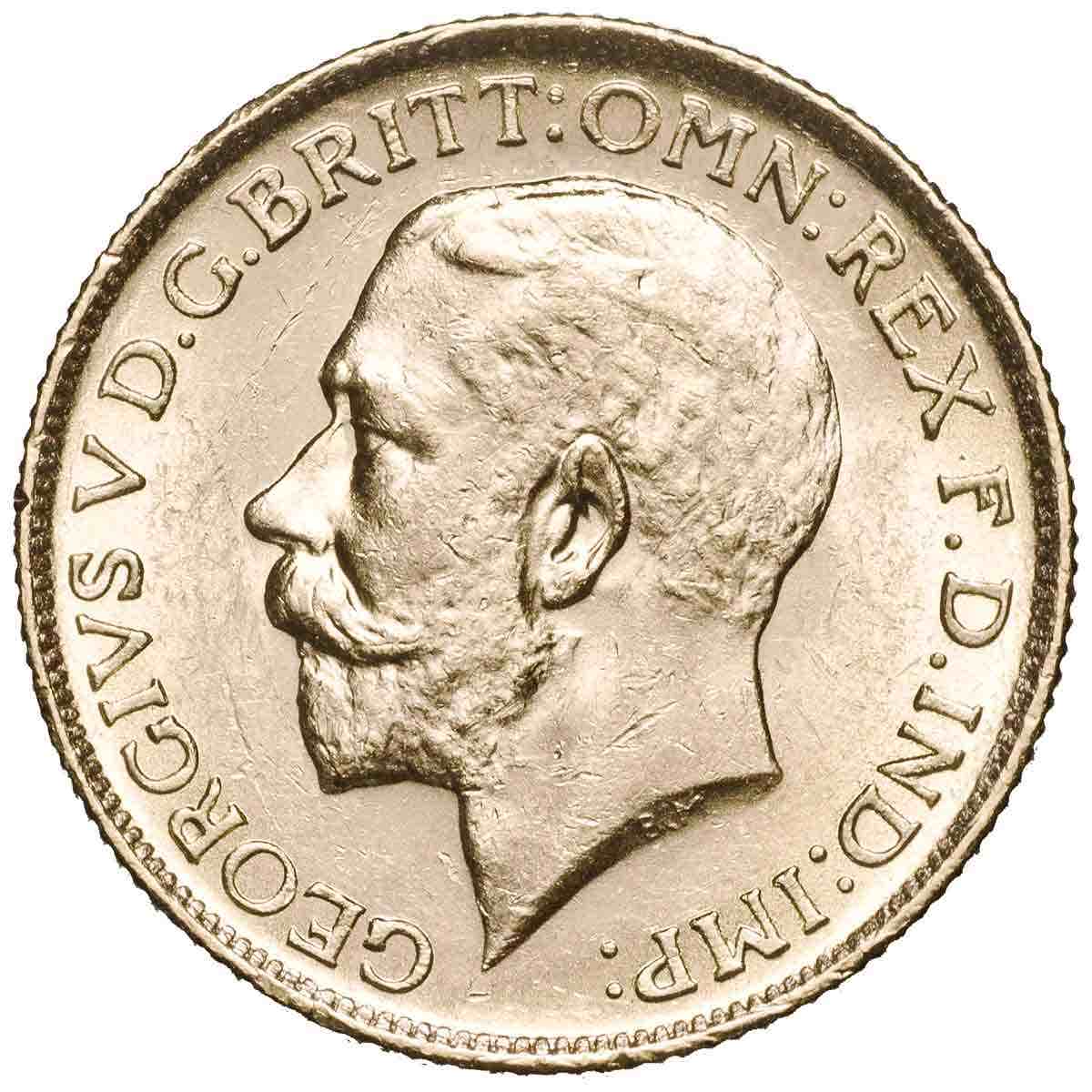 George V 1915S Gold Sovereign Extremely Fine-about Uncirculated - Image 2