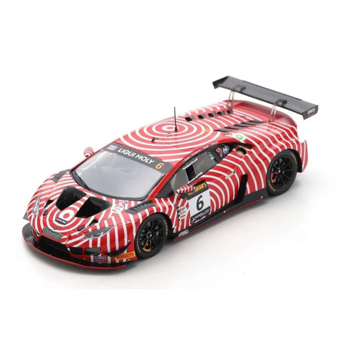 Lamborghini Huracán GT3 EVO No.6 Wall Racing - 5th Bathurst 12H 2022 - T. D'Alberto - D. Wall - A. Deitz - G. Denyer. Limited 400 - 1:43 Scale Resin Model Car