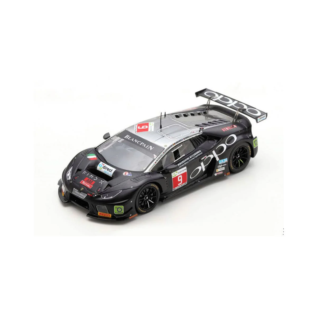 Lamborghini Huracán GT3 No.9 Target Racing 24H Spa 2018 Limited 300 - 1:43 Scale Resin Model Car
