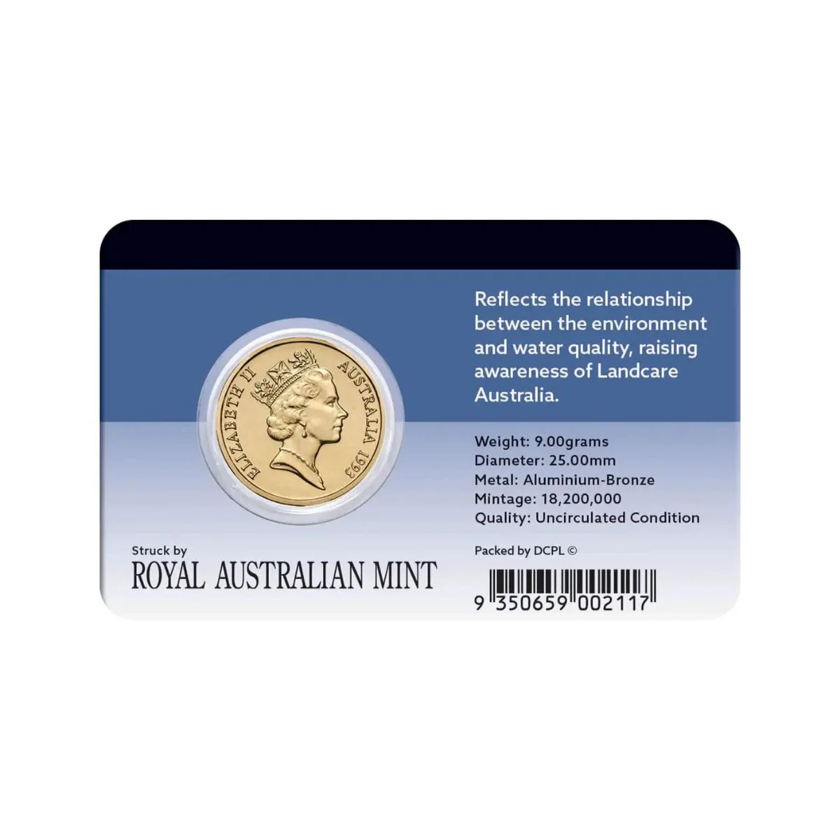 Landcare Australia 1993 $1 Al-Br Coin Pack - Image 2