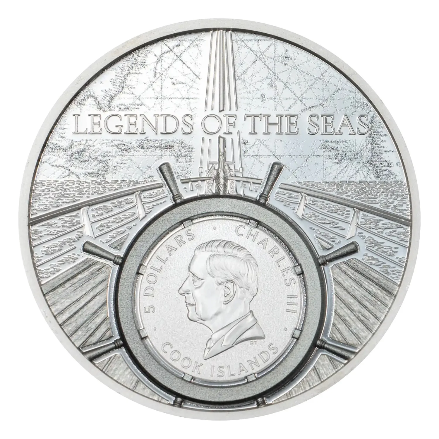 Legends of the Seas - Santa Maria 2026 $5 Ultra High Relief Colour 1oz Silver Proof Coin - Image 2