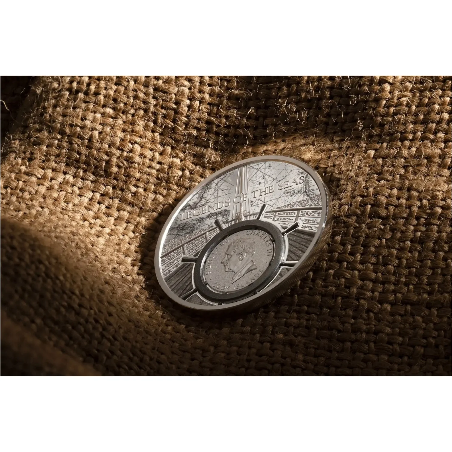 Legends of the Seas - Santa Maria 2026 $5 Ultra High Relief Colour 1oz Silver Proof Coin - Image 5