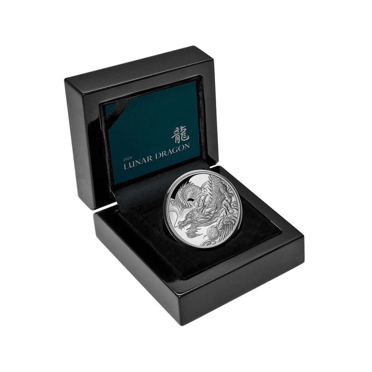 Lunar Year of the Dragon 2024 $1 1oz Silver Proof Coin - Image 3