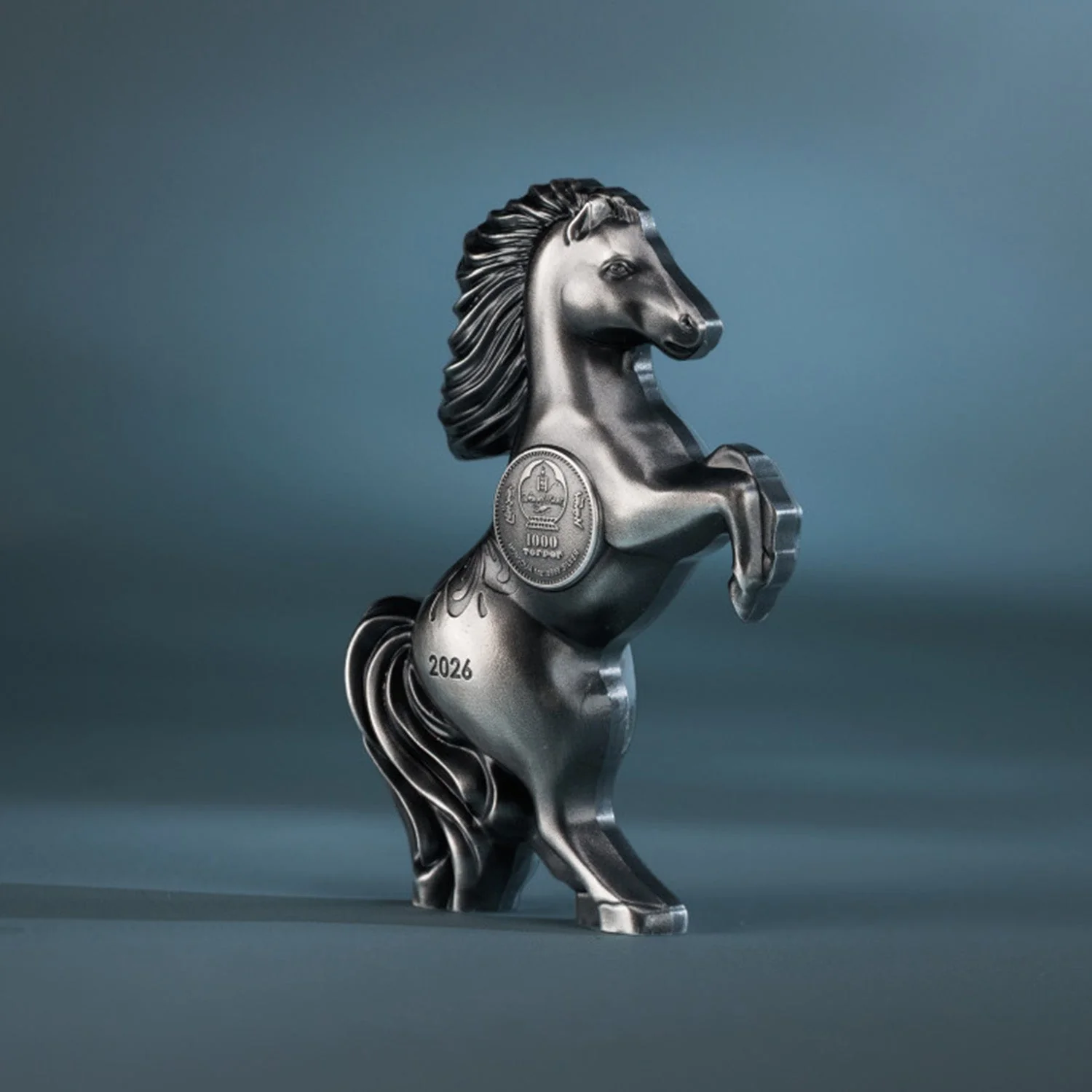 Lunar Year of the Horse 2026 1000T Wild Horse Ultra High Relief 1oz Silver Antique Coin - Image 4
