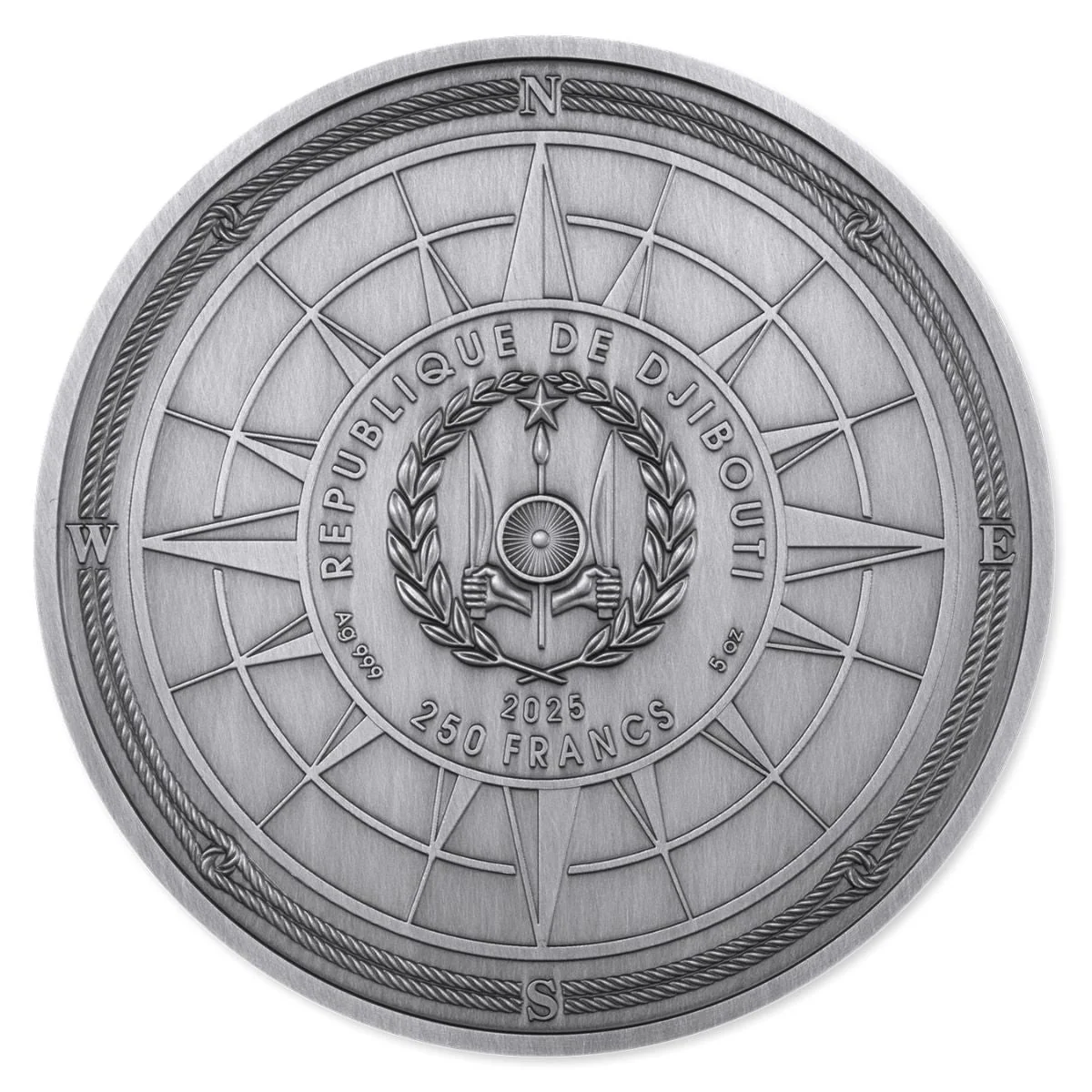 Marco Polo 2025 250Fr Silver Antique Coin - Image 2