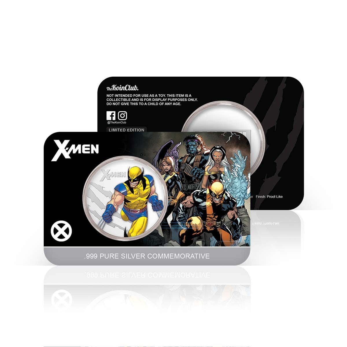 Marvel® X-Men Colour Silver-plated Prooflike Medallion - Image 2