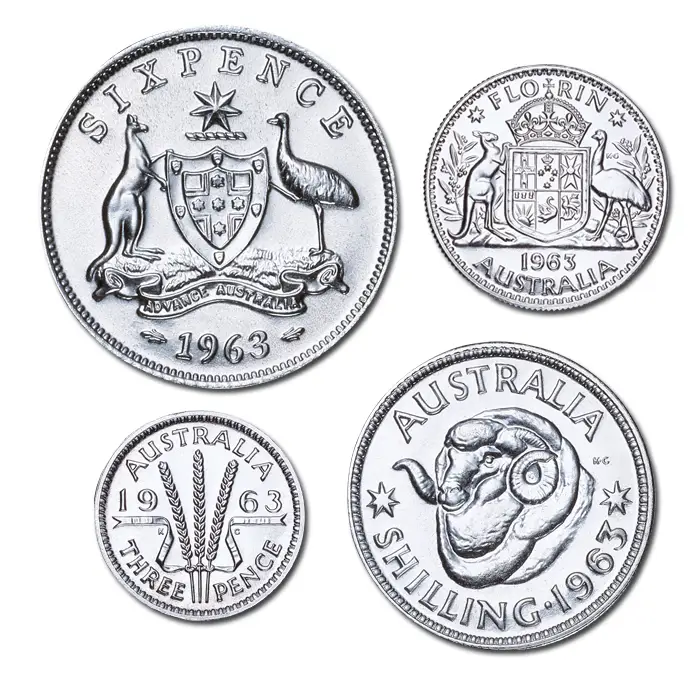 Australia 1963 Melbourne 4-Coin Proof Set
