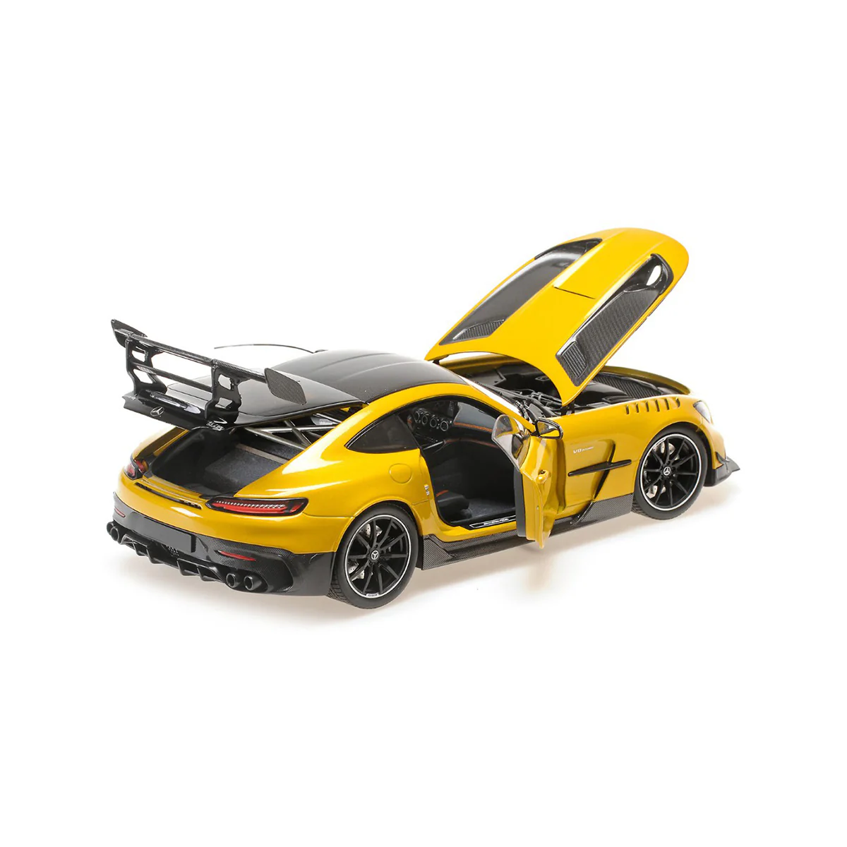MERCEDES-AMG GT BLACK SERIES - 2021 - YELLOW METALLIC (SOLARBEAM) - 1:18 Scale Diecast Model Car - Image 2