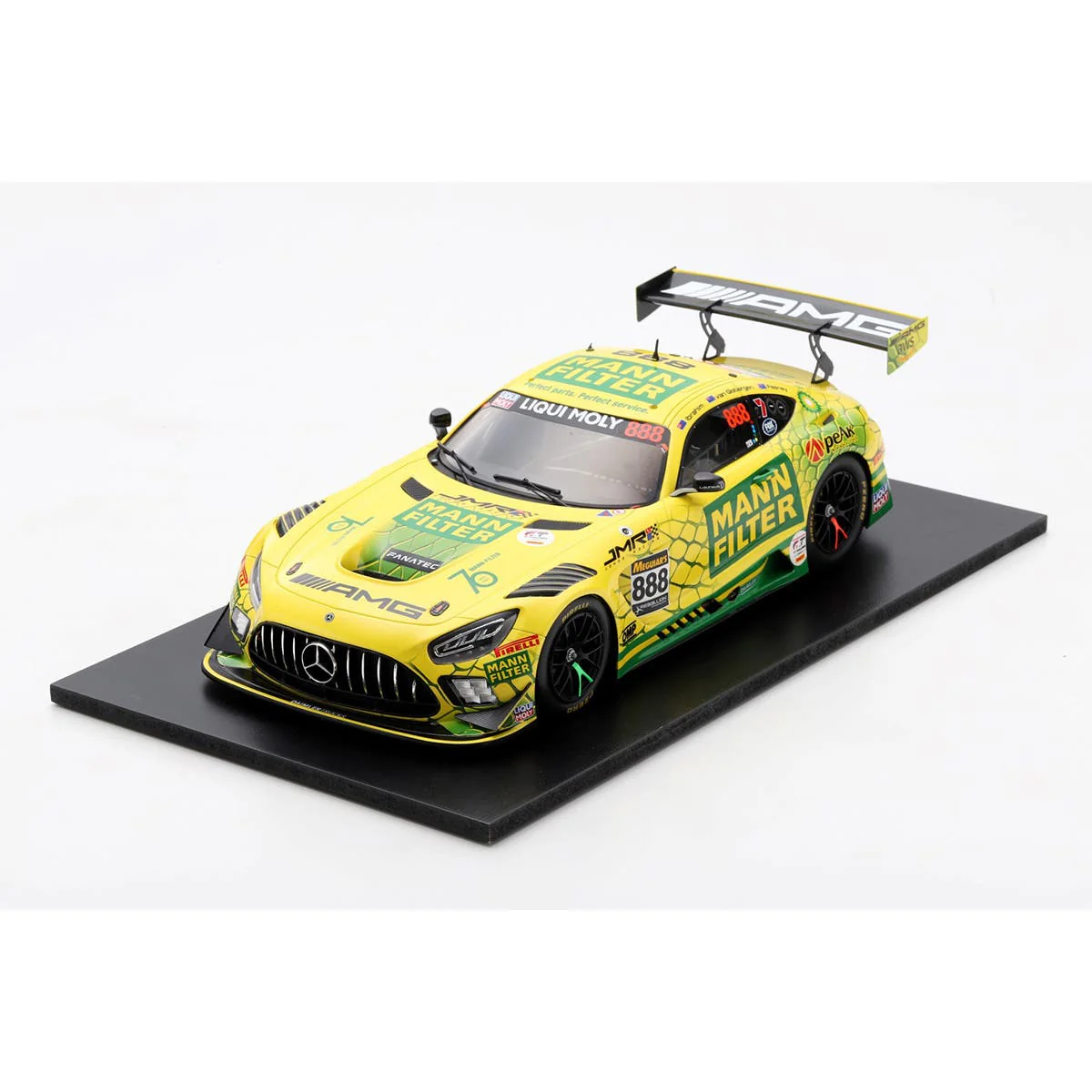 Mercedes -AMG GT3 - 2022 Bathurst 12-Hour - Triple Eight Race Engineering #888 - Feeney/Van Gisbergen/Ibrahim - 3rd Place - 1:18 Scale Resin Model Car