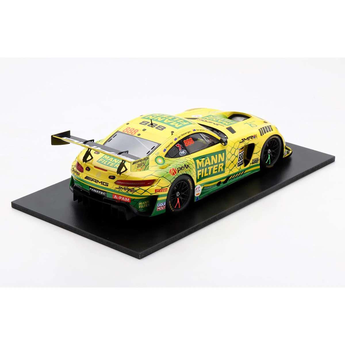 Mercedes -AMG GT3 - 2022 Bathurst 12-Hour - Triple Eight Race Engineering #888 - Feeney/Van Gisbergen/Ibrahim - 3rd Place - 1:18 Scale Resin Model Car - Image 2