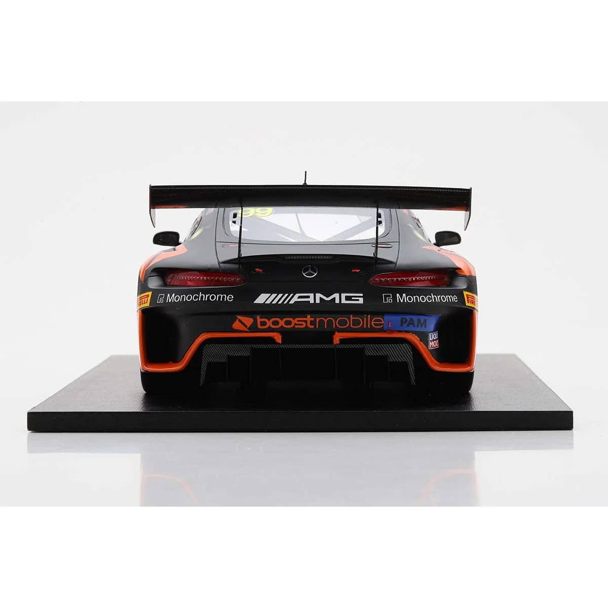 Mercedes-AMG GT3 No.99 Boost Mobile Racing - 10th Bathurst 12H 2023 - J. Whincup - R. Stanaway - J. Ibrahim - 1:43 Scale Resin Model Car - Image 8