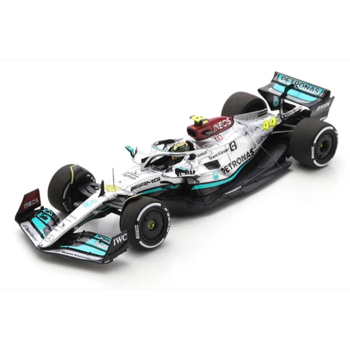 Mercedes-AMG Petronas F1 W13 E Performance No.44 Mercedes-AMG Petronas F1 Team - 2nd French GP 2022 - Lewis Hamilton. 300th GP - 1:43 Scale Resin Model Car