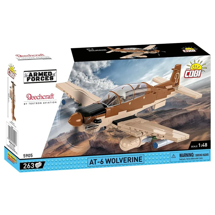 Model Brick Set Armed Forces AT-6 Wolverine (263 Pieces) - Image 2