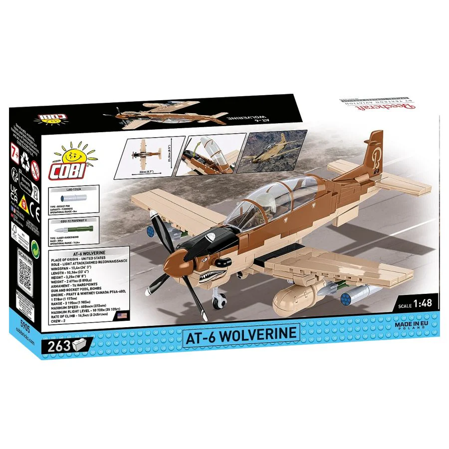 Model Brick Set Armed Forces AT-6 Wolverine (263 Pieces) - Image 3