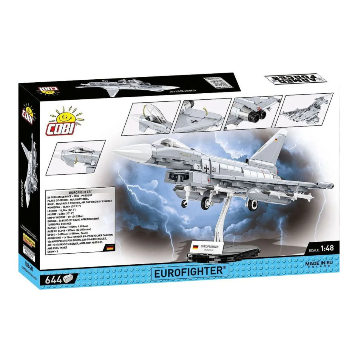 Model Brick Set Armed Forces Eurofighter (644 Pieces) - Image 3