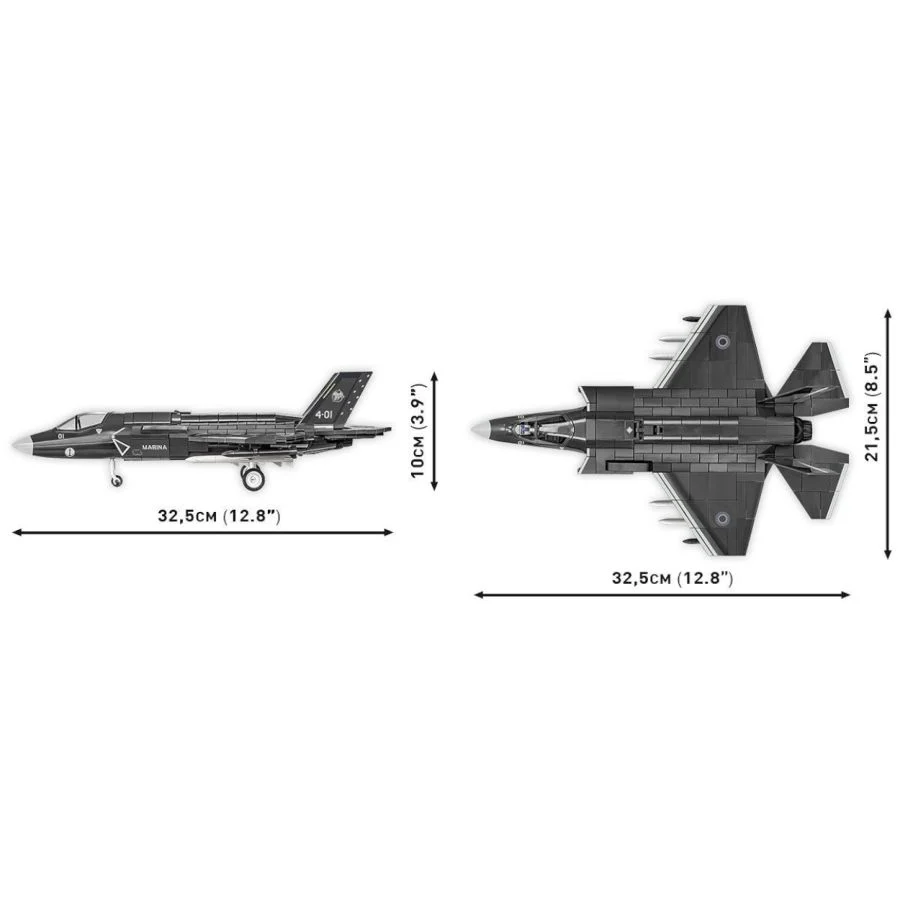 Model Brick Set Armed Forces F-35B STOVL Lighting II (610 Pieces) - Image 8