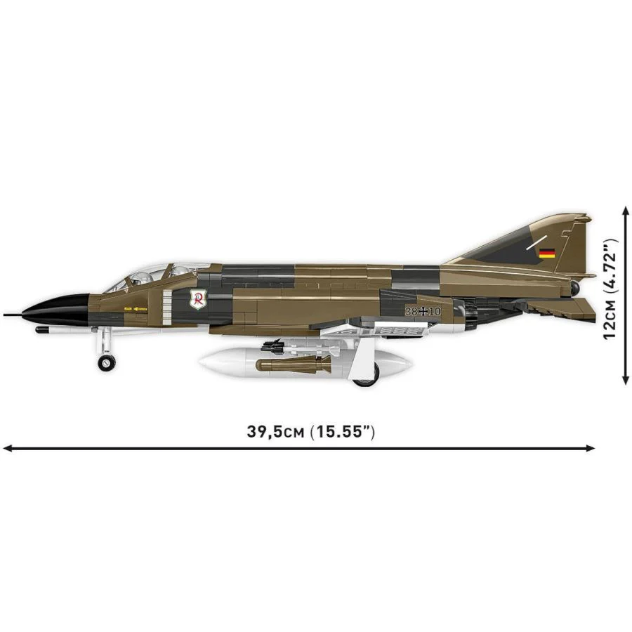 Model Brick Set Armed Forces F-4F Phantom II Luft. (666 Pieces) - Image 7