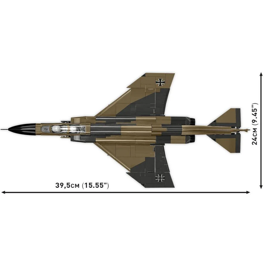 Model Brick Set Armed Forces F-4F Phantom II Luft. (666 Pieces) - Image 8