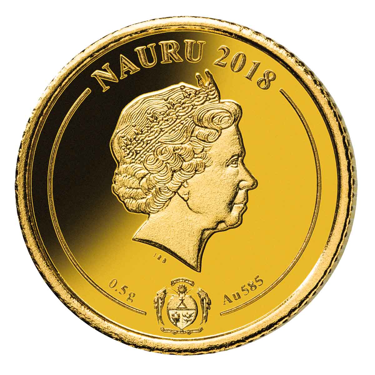 Nauru Henry The Lion 2018 50c Gold Proof Coin - Image 2