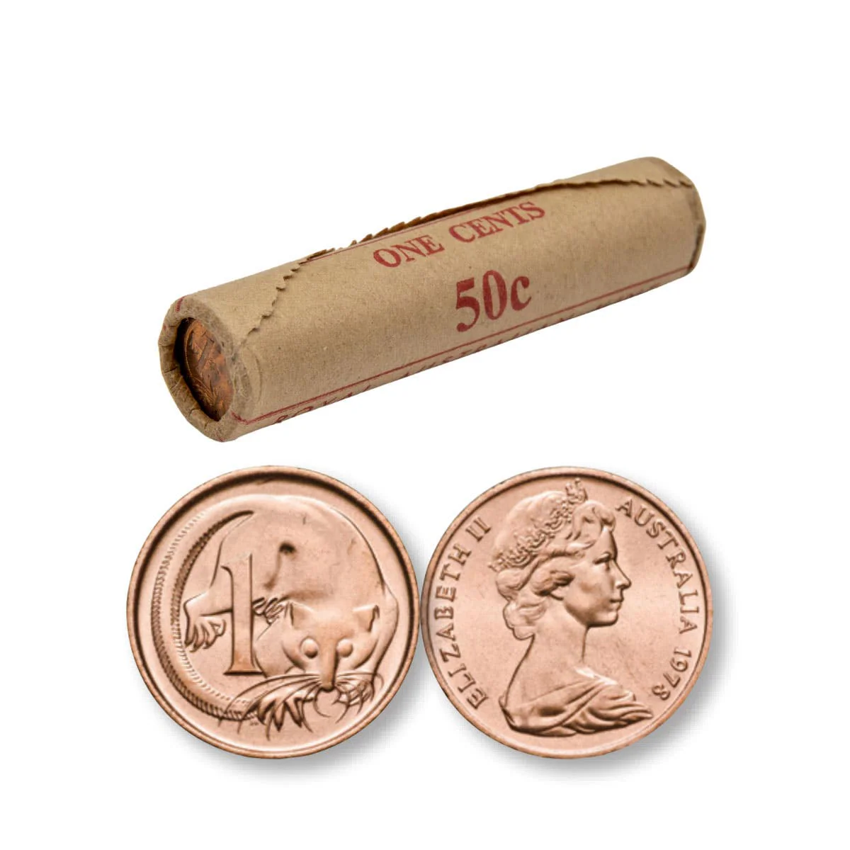 Australia 1979 1c Uncirculated 50-Coin RAM Roll