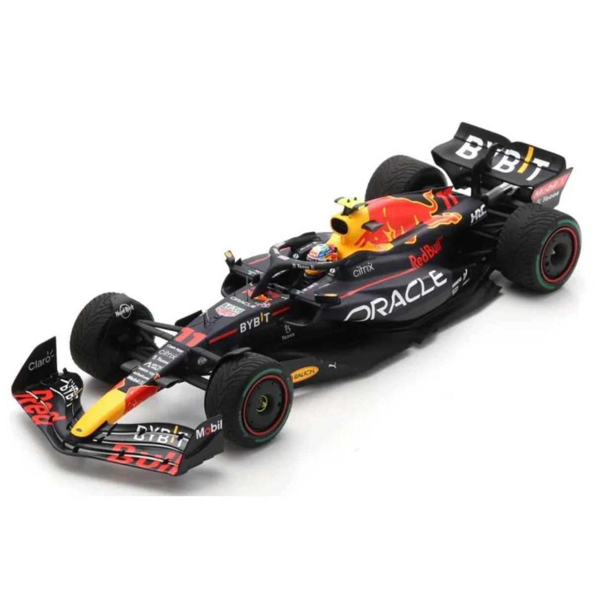 Oracle Red Bull Racing RB18 No.11 - Winner Singapore GP 2022 - Sergio Perez. With Acrylic Cover - 1:18 Scale Resin Model Car