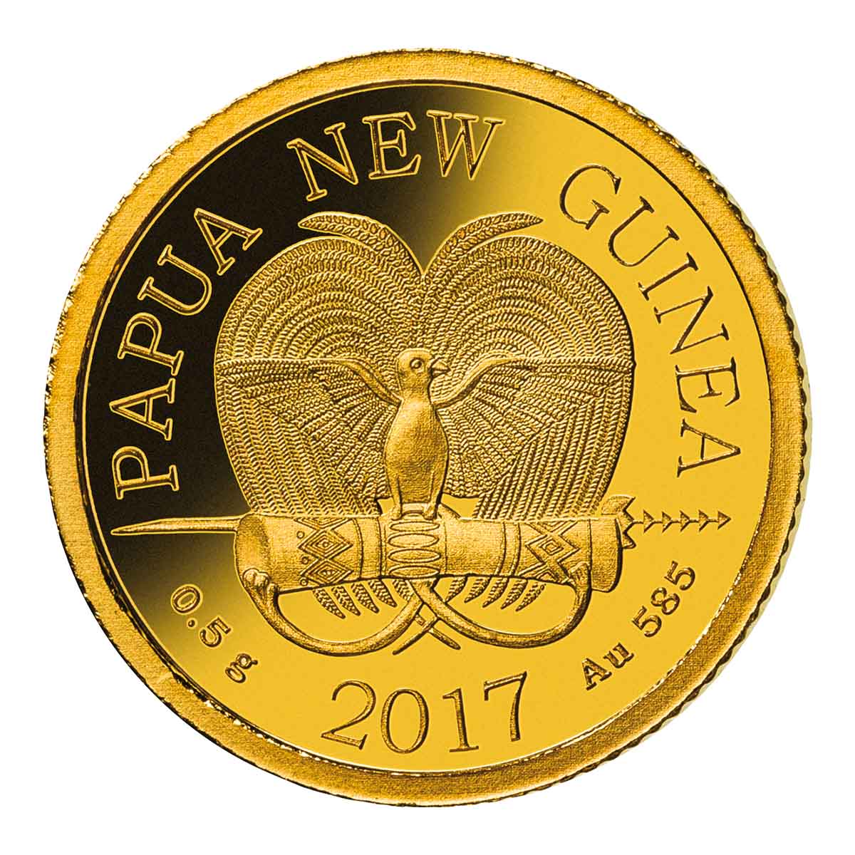 Papua New Guinea Galileo Galilei 2017 1 Kina Gold Proof Coin - Image 2