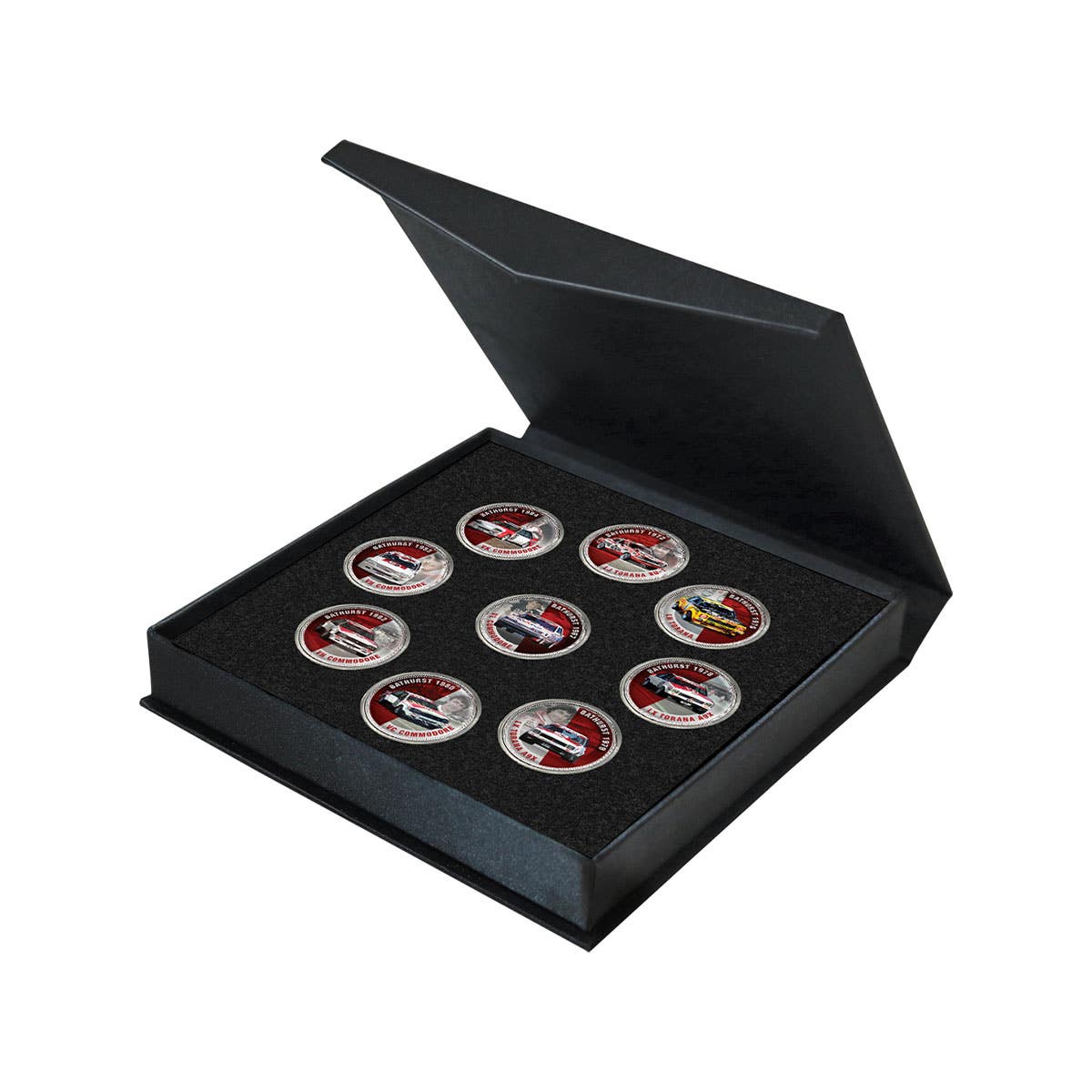 Peter Brock Bathurst Victories Silver-plated Penny 9-Coin Collection - Image 12
