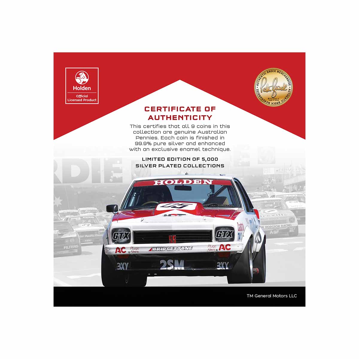 Peter Brock Bathurst Victories Silver-plated Penny 9-Coin Collection - Image 14