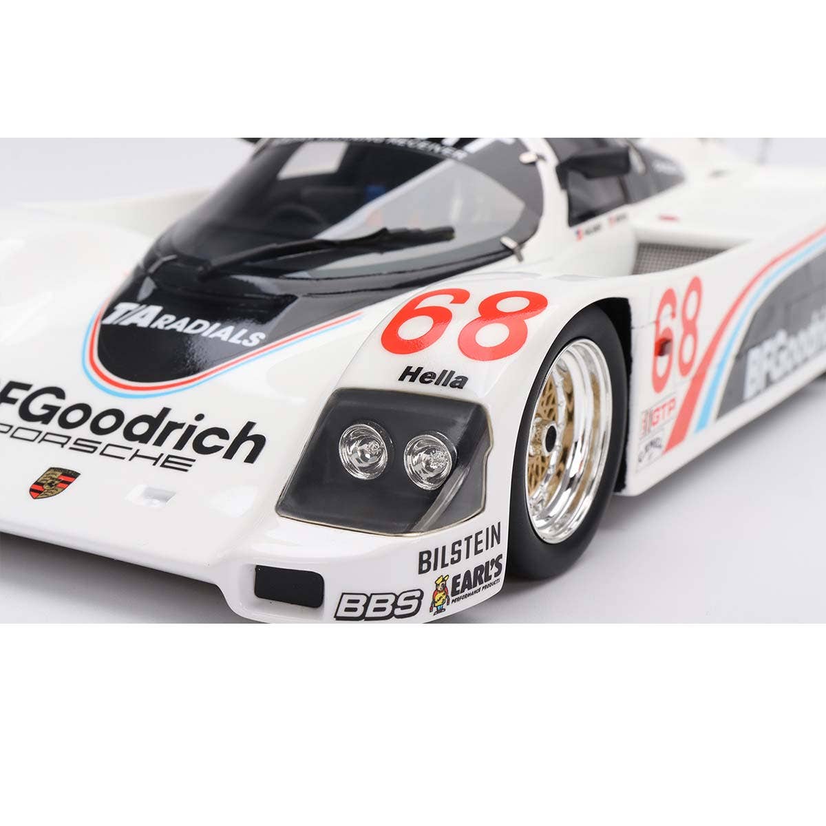 Porsche 962 #68 BFGoodrich 1986 IMSA Road America 500 Miles - 1:18 Scale Resin Model Car - Image 4