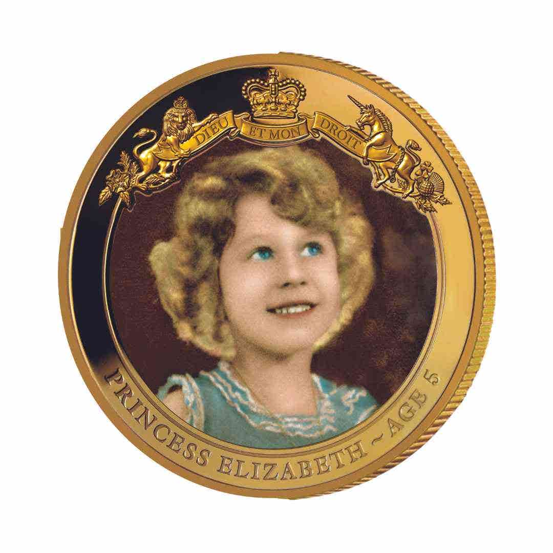 Queen Elizabeth II 2016 $1 Princess Elizabeth Gold-plated Proof Coin - Image 2