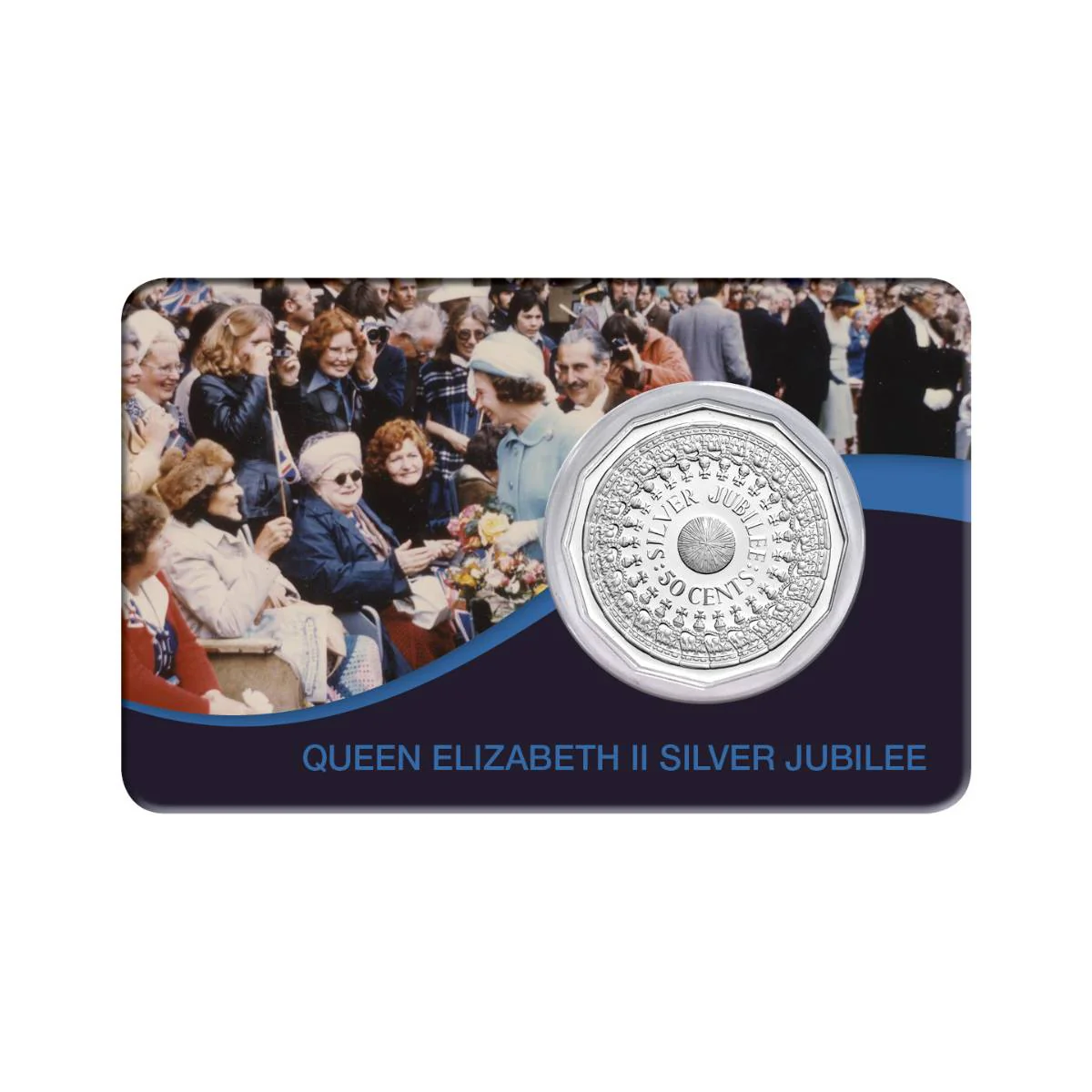 Australia Elizabeth II Silver Jubilee 1977 50c Cupro-Nickel Uncirculated Coin Pack