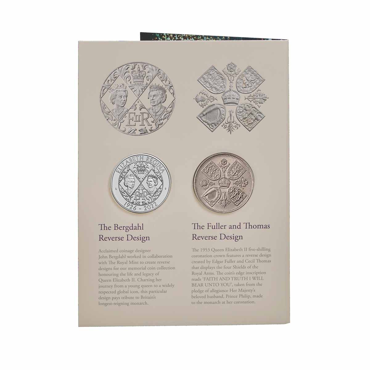 Great Britain Queen Elizabeth II Memorial Crown Pair - Image 3