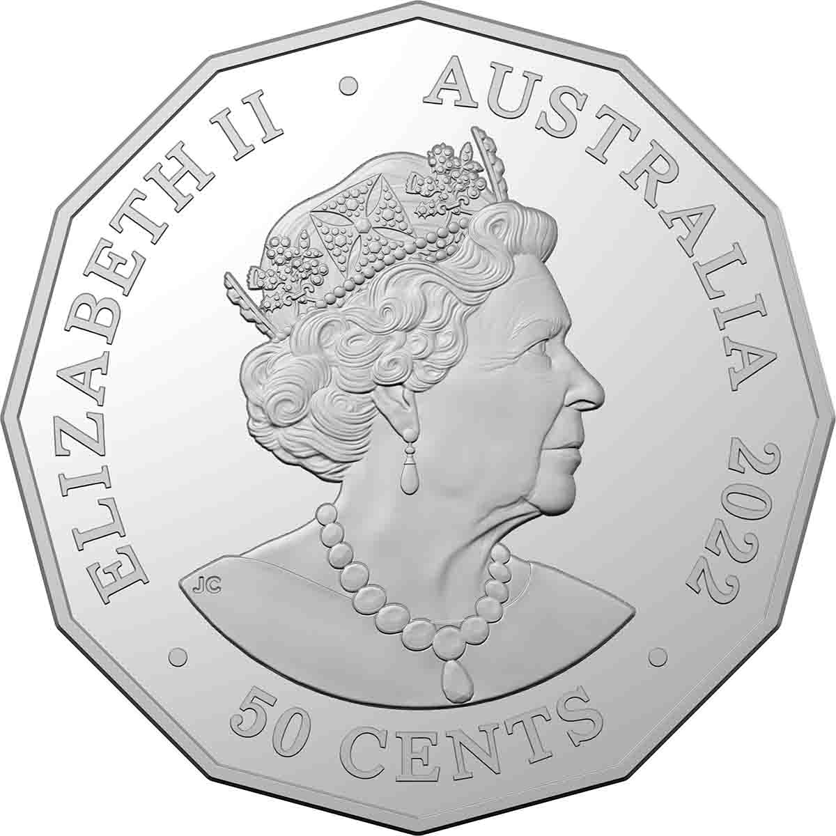 Australia Elizabeth II Platinum Jubilee 2022 50c Cupro-Nickel Uncirculated Coin - Image 3