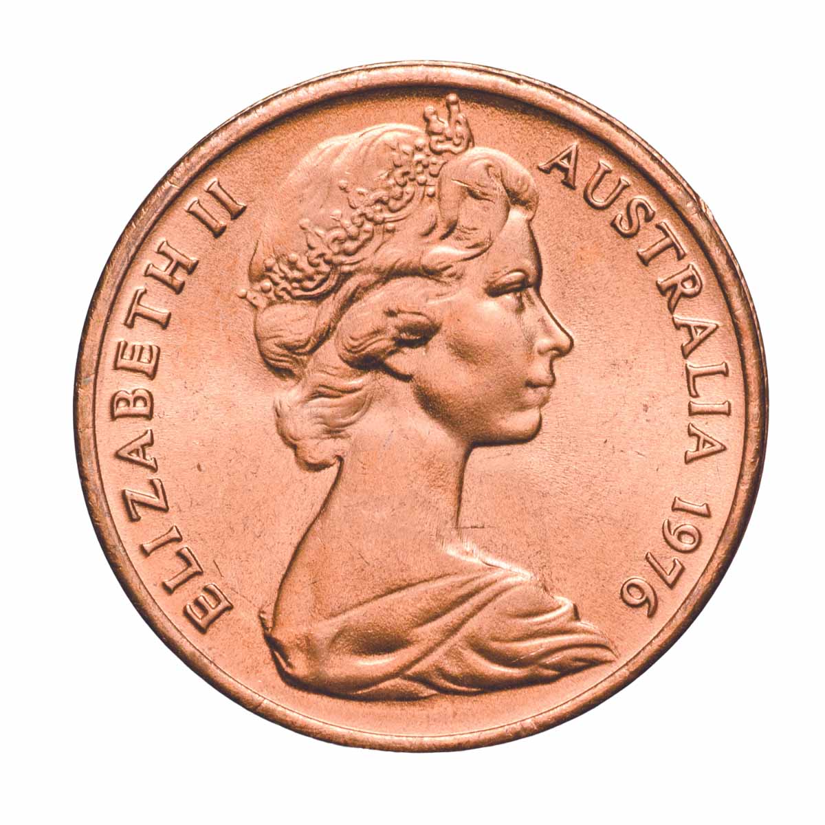 Australia 1976 1c Uncirculated 50-Coin RAM Roll - Image 2
