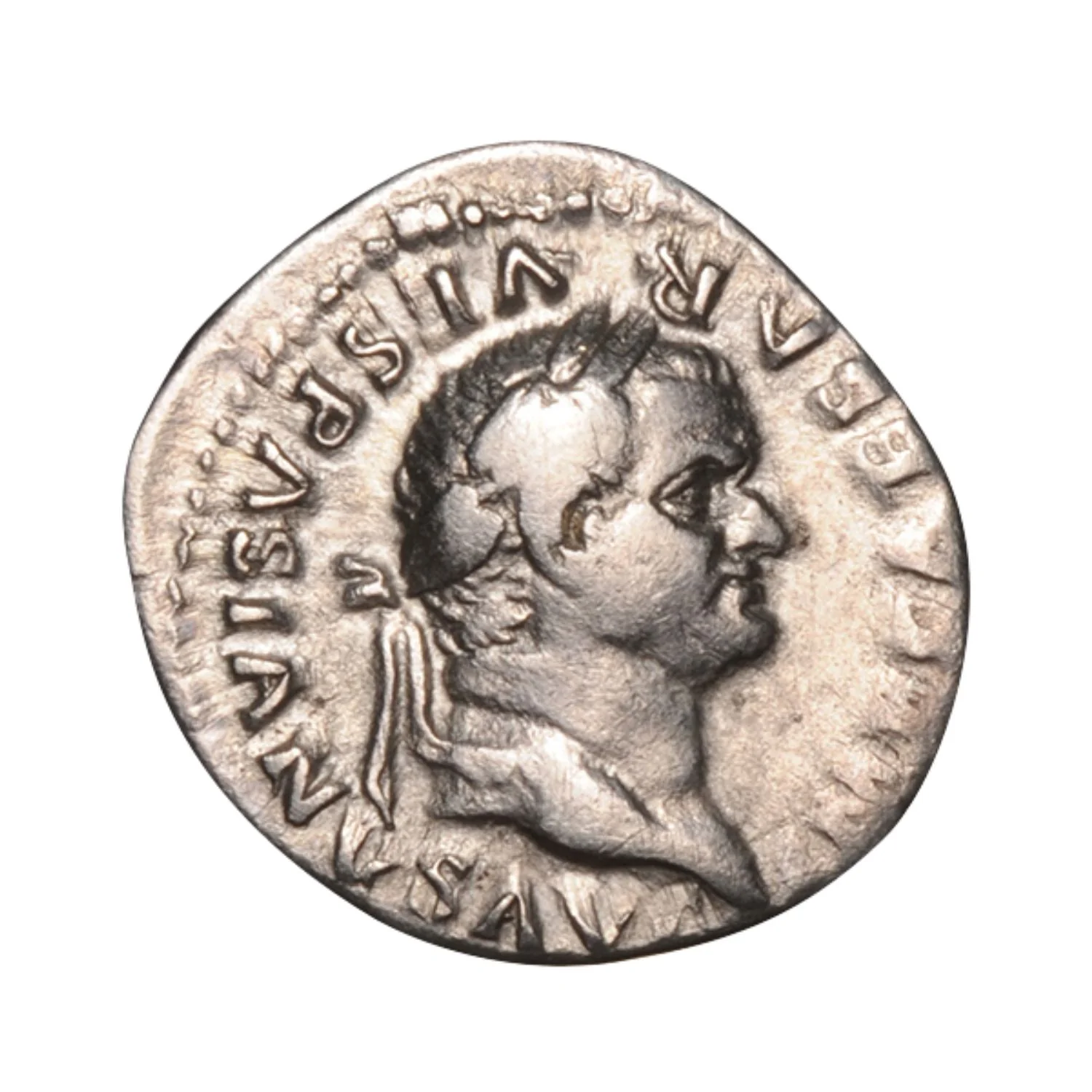 Ancient Rome Vespasian 69-79AD Silver Denarius Fine-Very Fine