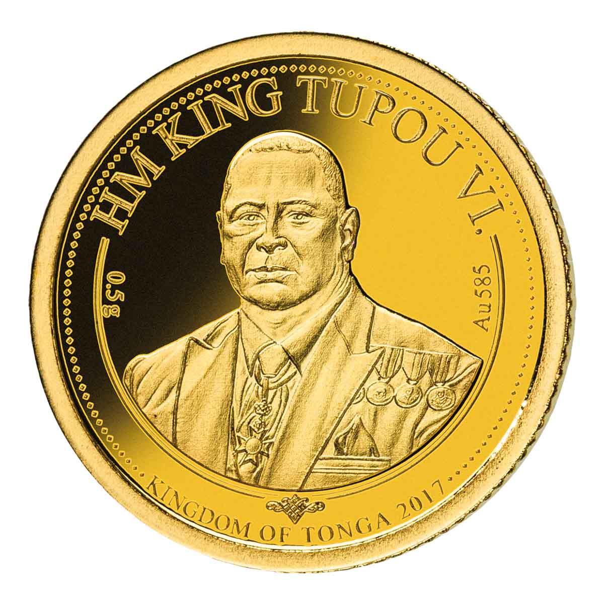 Royal Palace 2017 1 Pa'anga Gold Proof Coin - Image 2