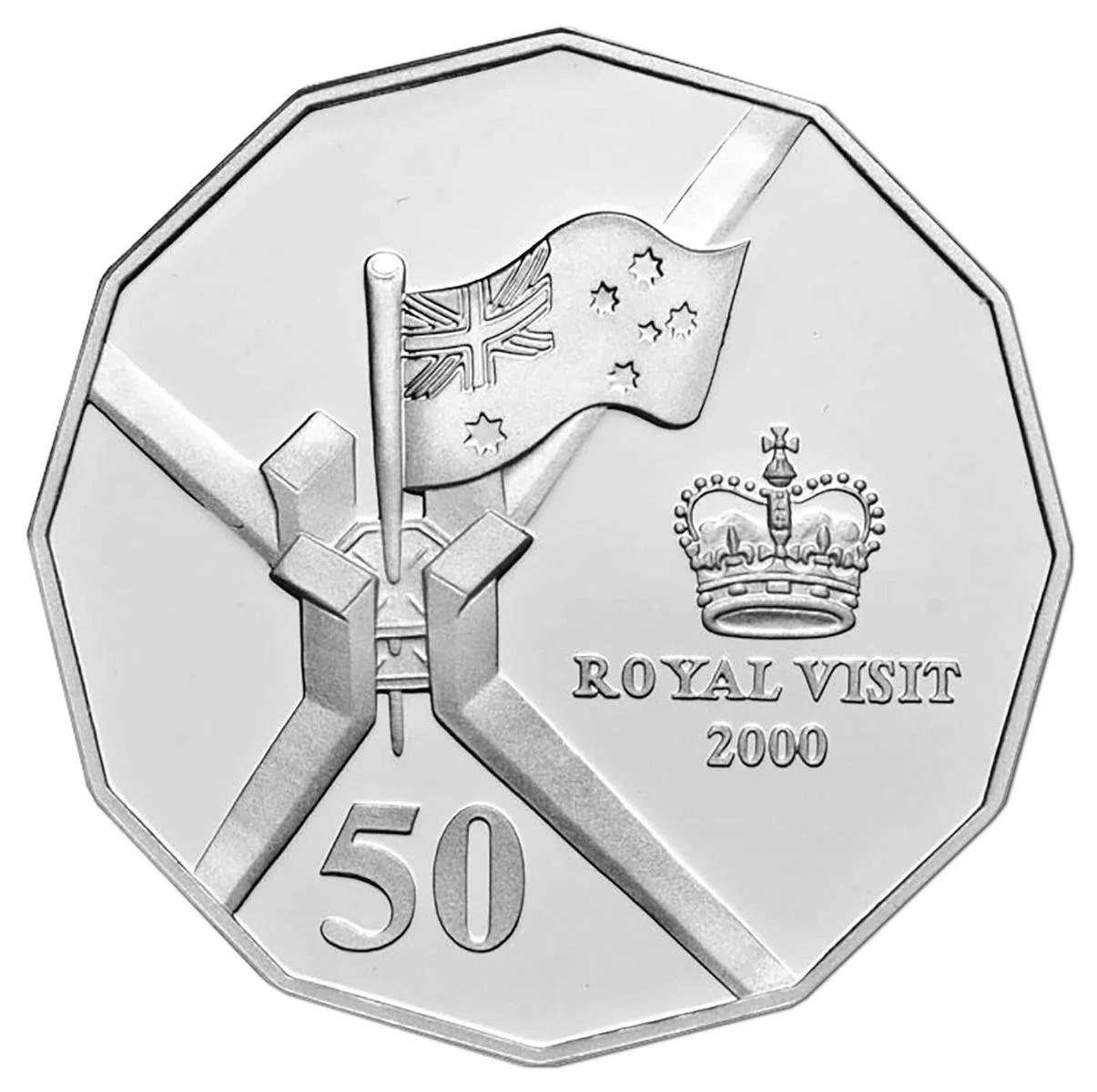 Australia Royal Visit 2000 50c Cupro-Nickel Uncirculated Pack - Image 3