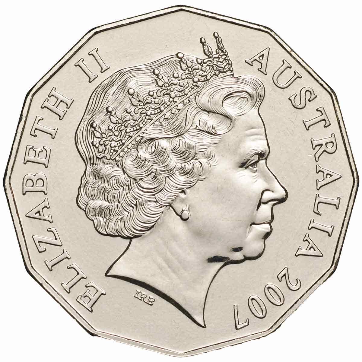 Australia Royal Wedding 60th Anniversary 2007 50c Cupro-Nickel Uncirculated Coin - Image 3