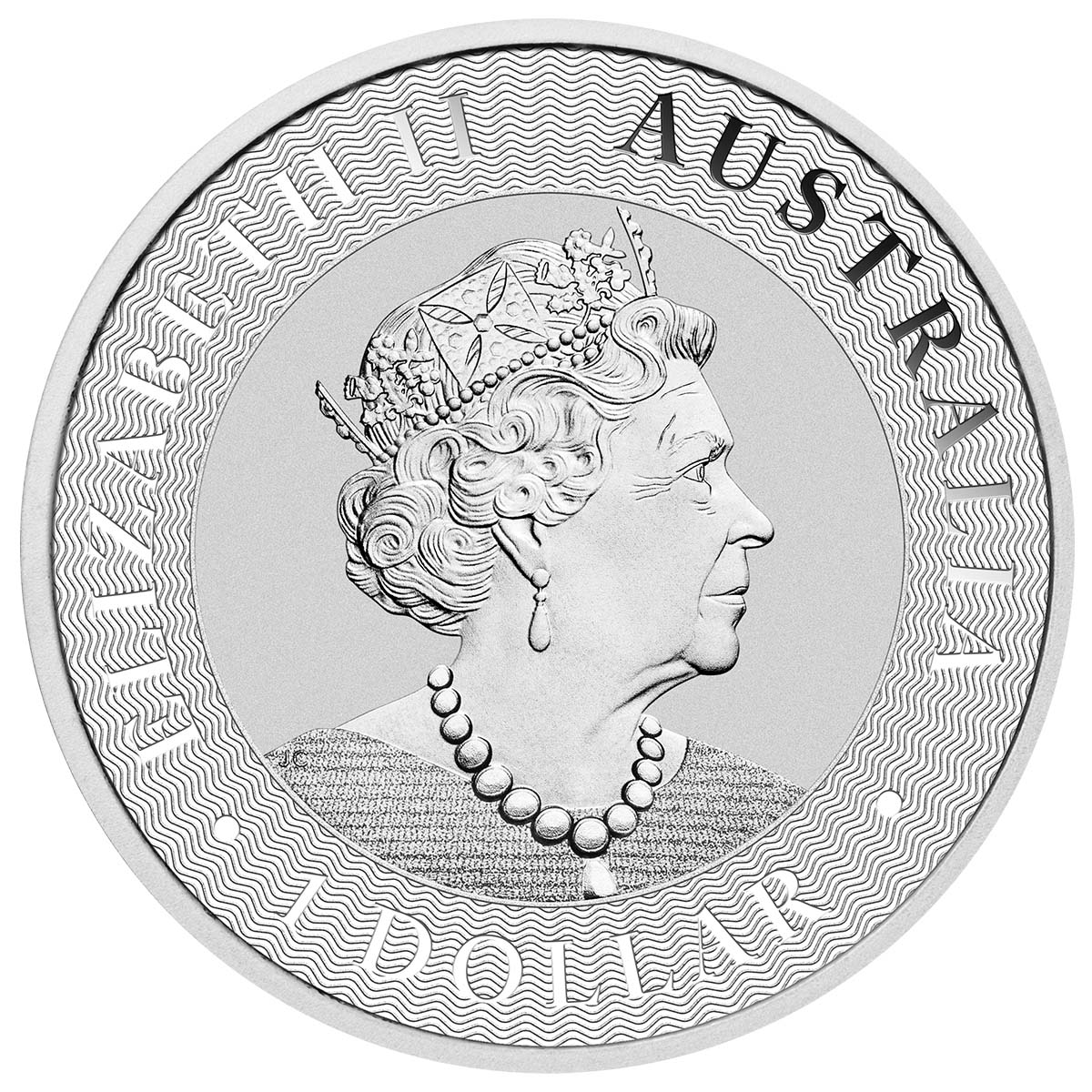 Australia 2022 $1 Kangaroo 1oz Silver Brilliant Uncirculated Coin - Image 2