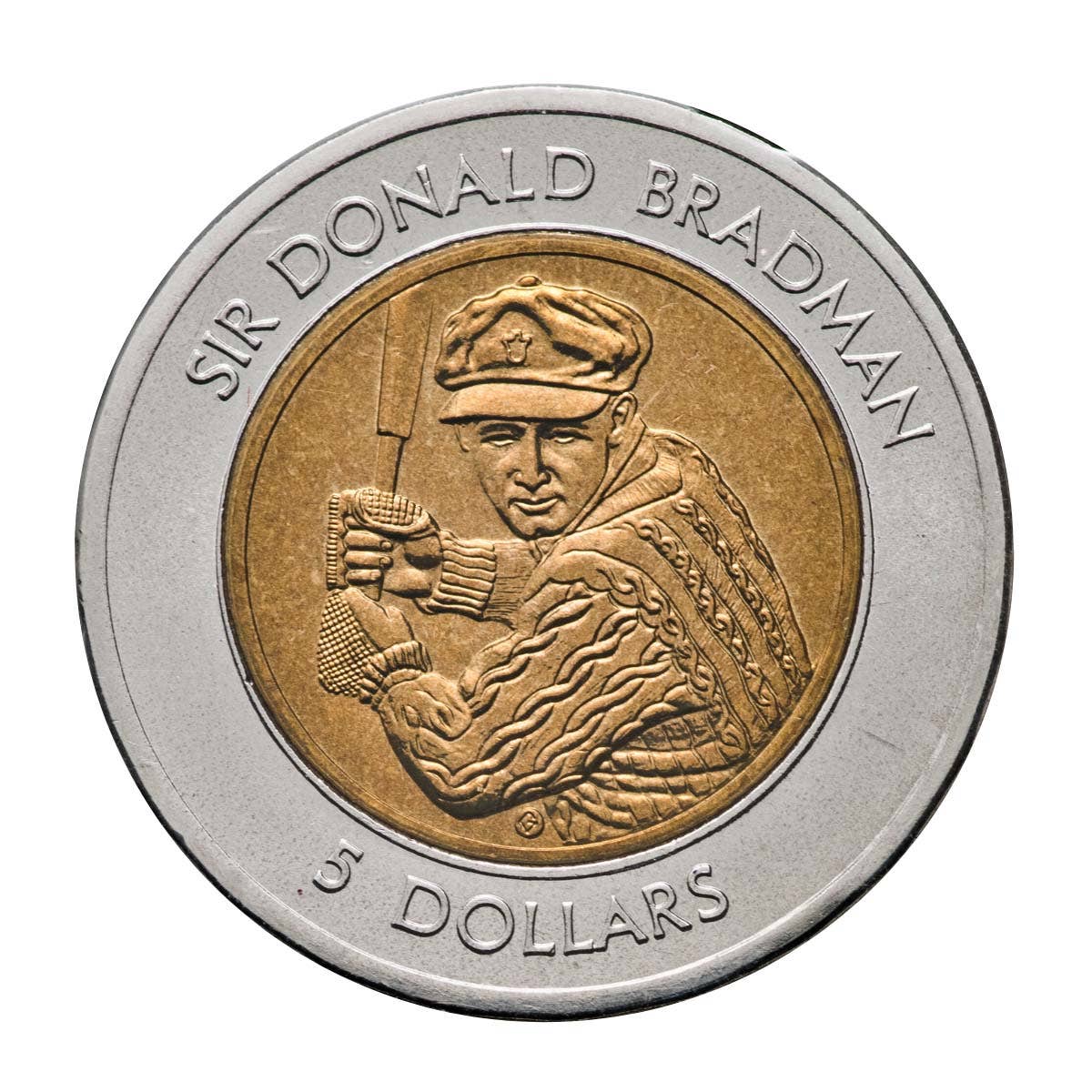 Australia Sir Donald Bradman 1997 $5 Stamp & Coin Cover - Image 2