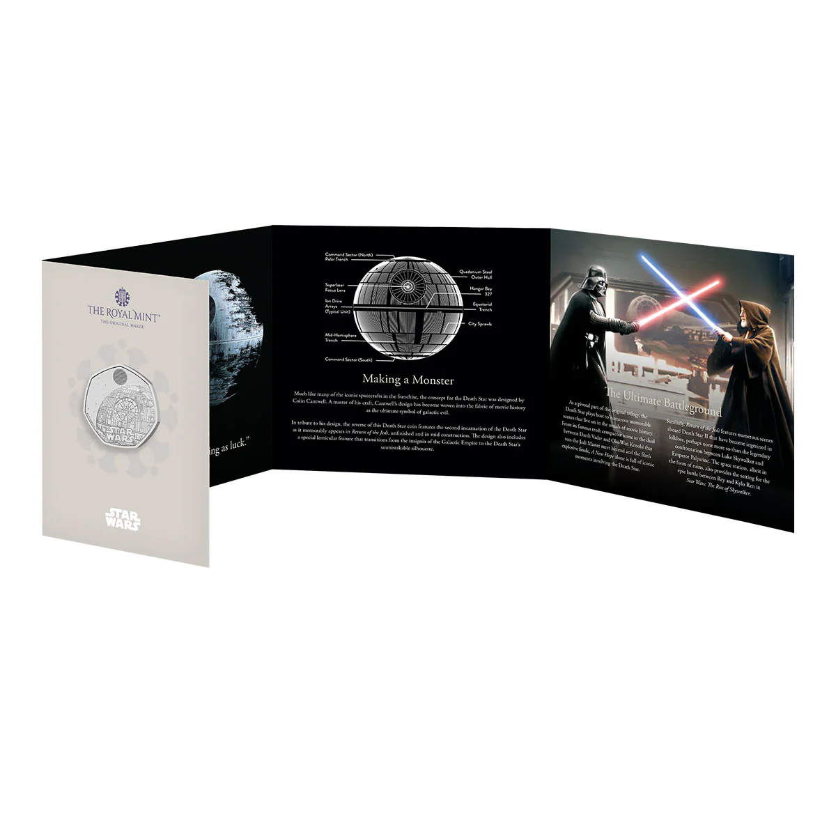 Great Britain Star Wars Death Star 2024 50p Cupro-Nickel Brilliant Uncirculated Coin - Image 4