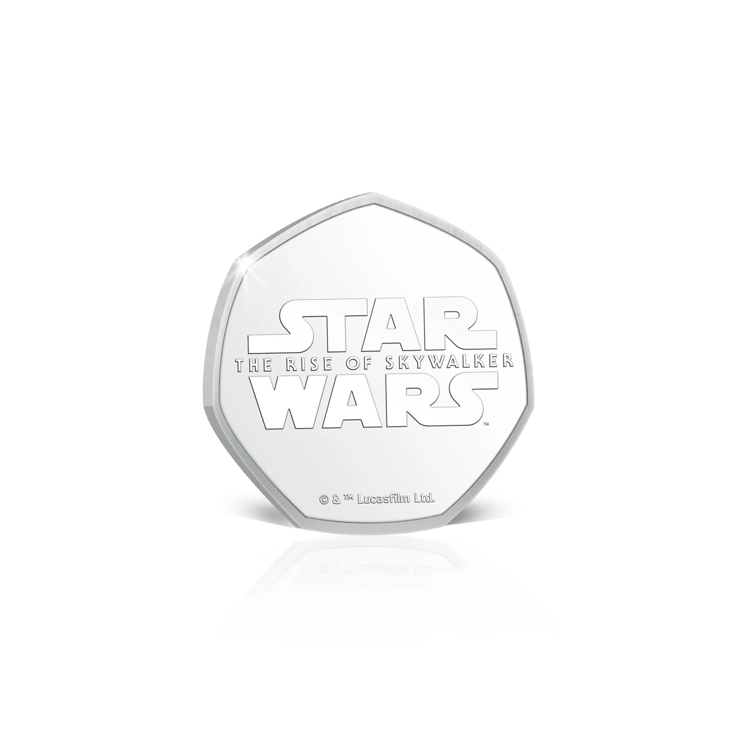 Star Wars Darkside Knights of Ren Gun Silver-plated Prooflike Medallion - Image 3