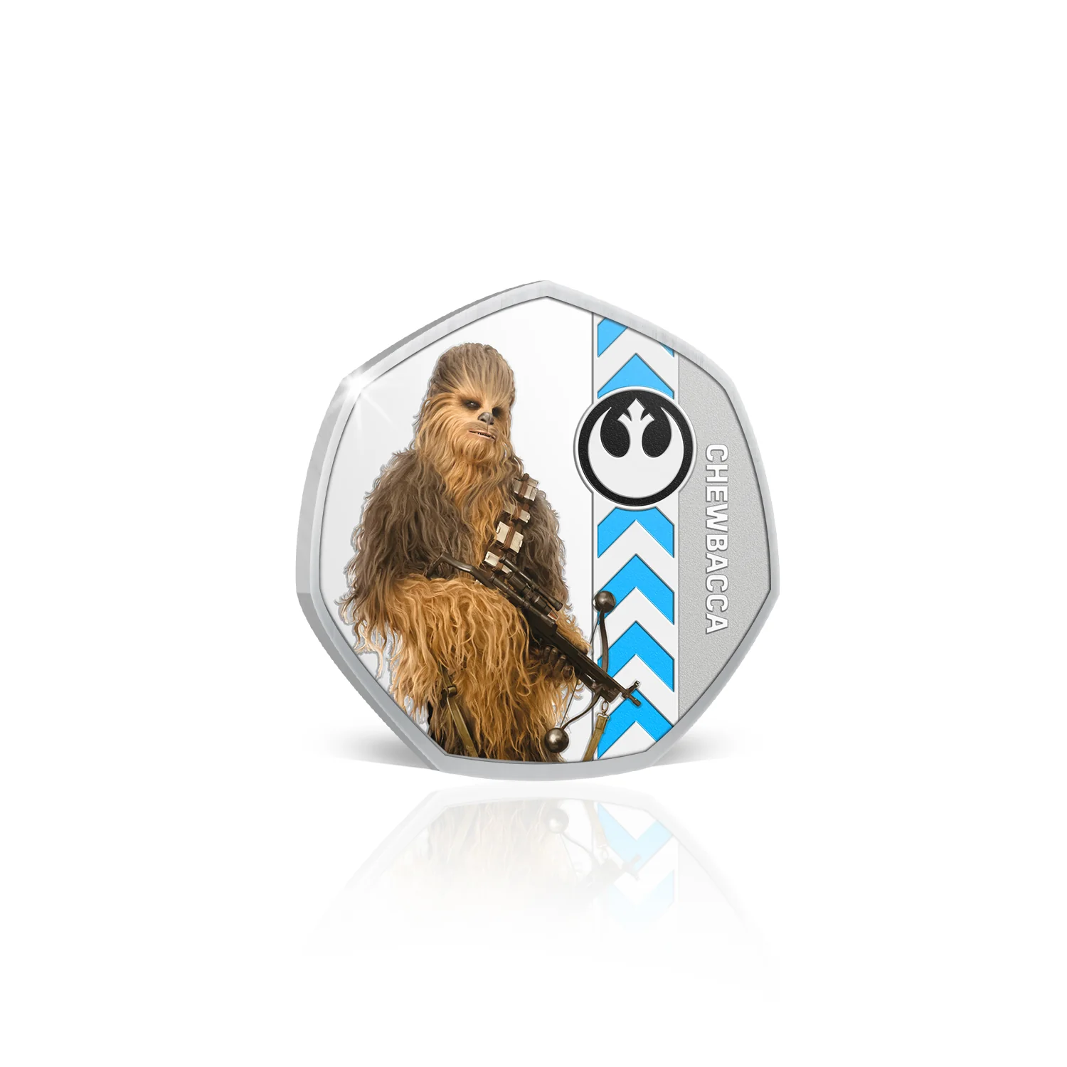 Star Wars Lightside Chewbacca Silver-plated Prooflike Medallion - Image 2