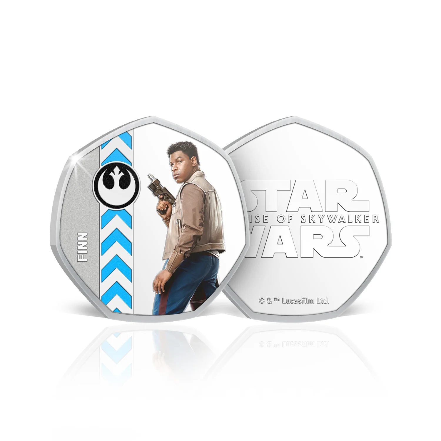 Star Wars Lightside Finn Silver-plated Prooflike Medallion