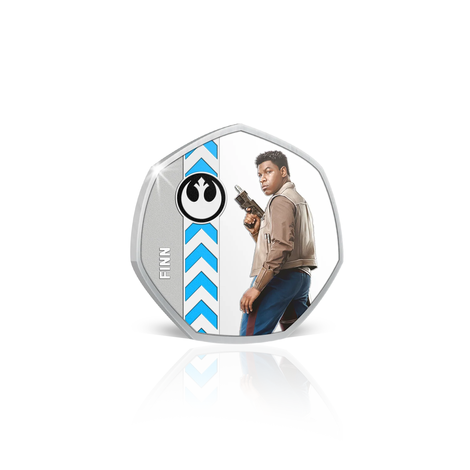 Star Wars Lightside Finn Silver-plated Prooflike Medallion - Image 2