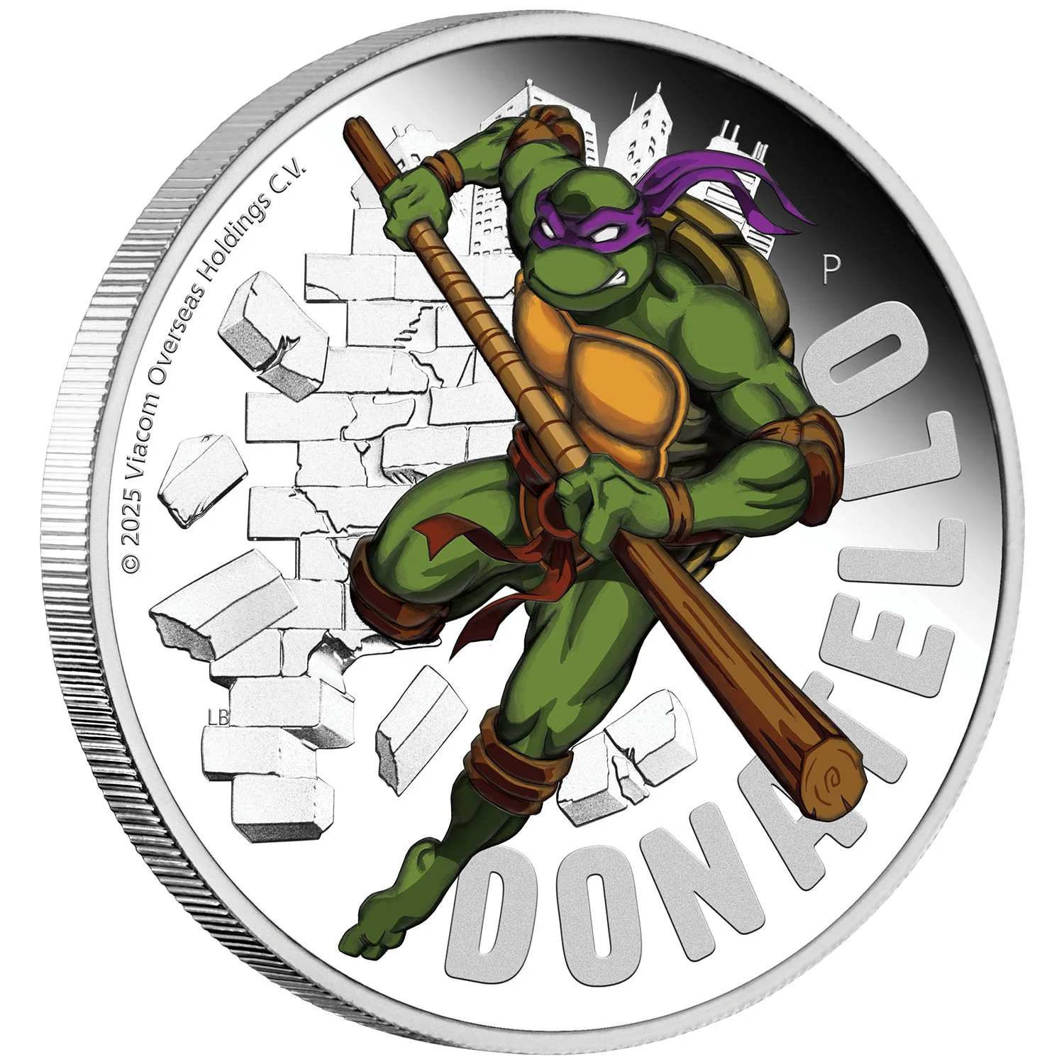 Teenage Mutant Ninja Turtles™ Donatello 2025 $1 Colour 1oz Silver Proof Coin