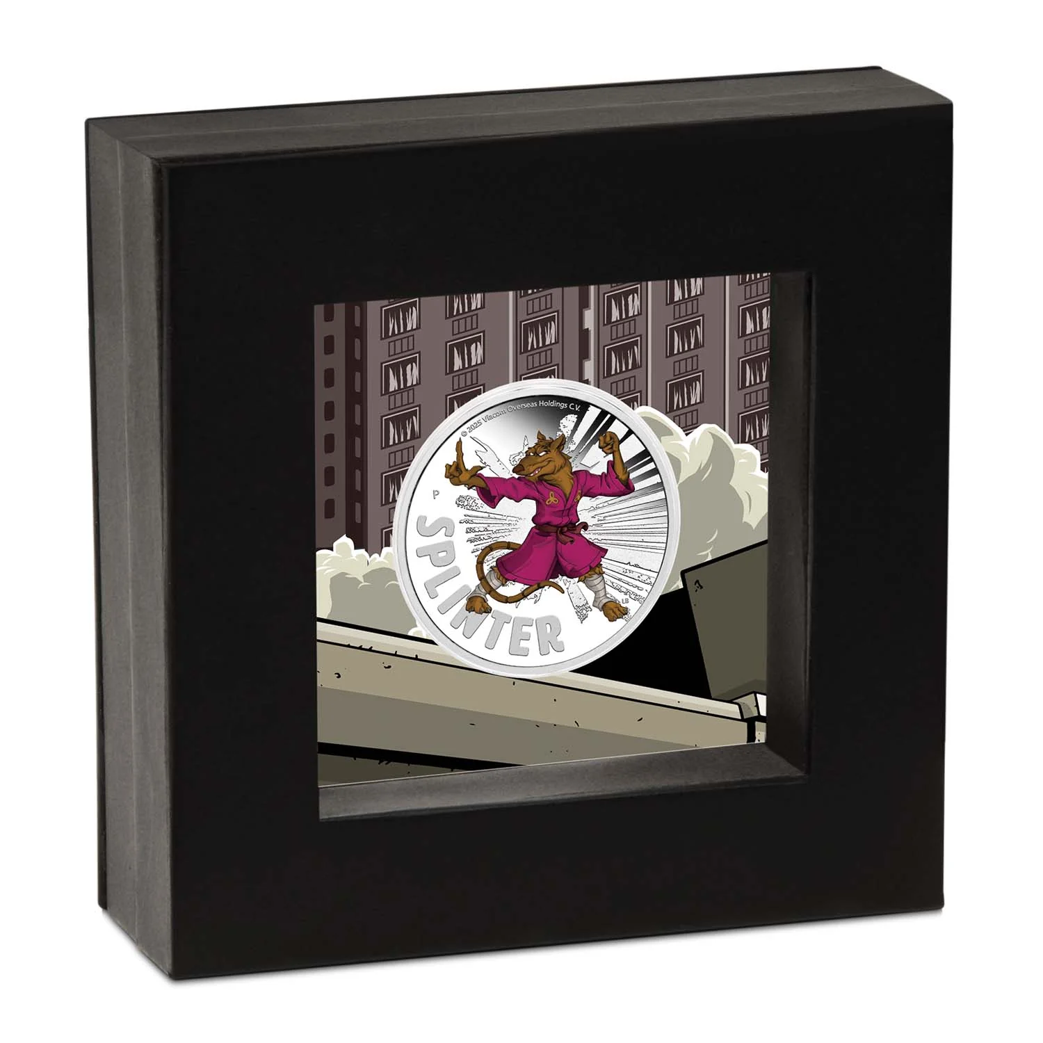 Teenage Mutant Ninja Turtles Splinter 2025 $1 Colour 1oz Silver Proof Coin - Image 3