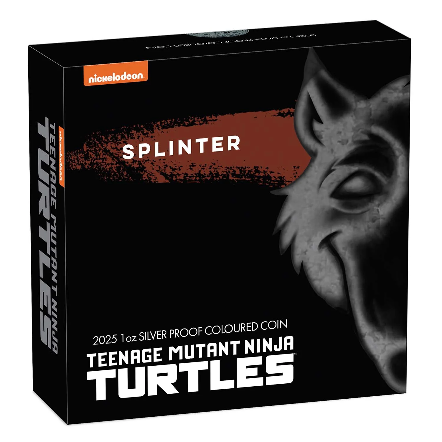 Teenage Mutant Ninja Turtles Splinter 2025 $1 Colour 1oz Silver Proof Coin - Image 4