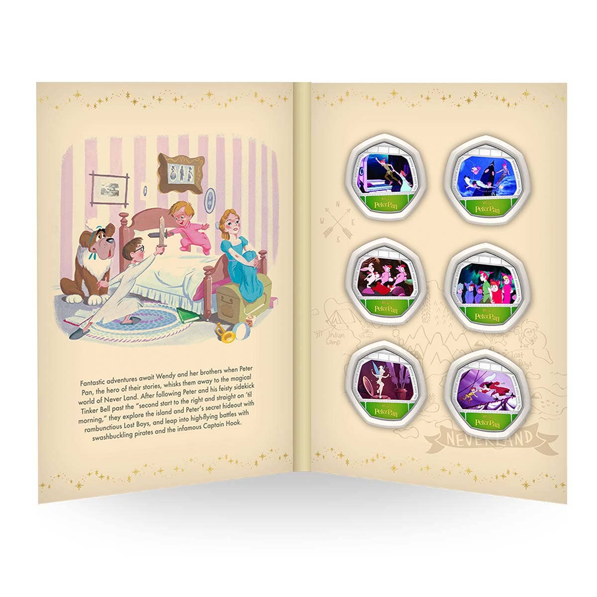 Disney Movie Moments Peter Pan Silver-plated Commemorative Pack - Image 9